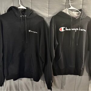 Champion Black and Gray Hoodies for Men